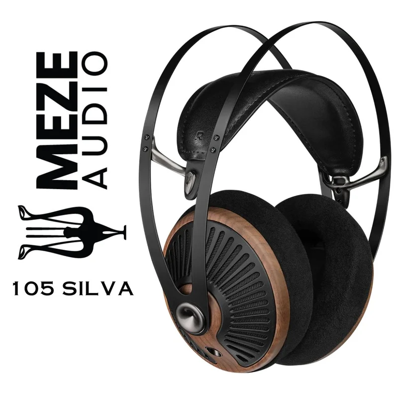 Meze Audio 105 SILVA | Casques d'écoute avec fils haute-fidélité