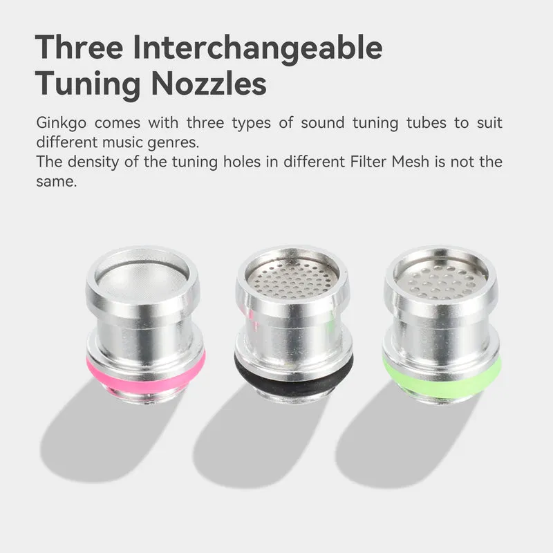 【HZSOUND GINKGO】Dual-Driver HiFi Earphones, PVD-coated Composite Diaphragm Piezoelectric Ceramic Driver