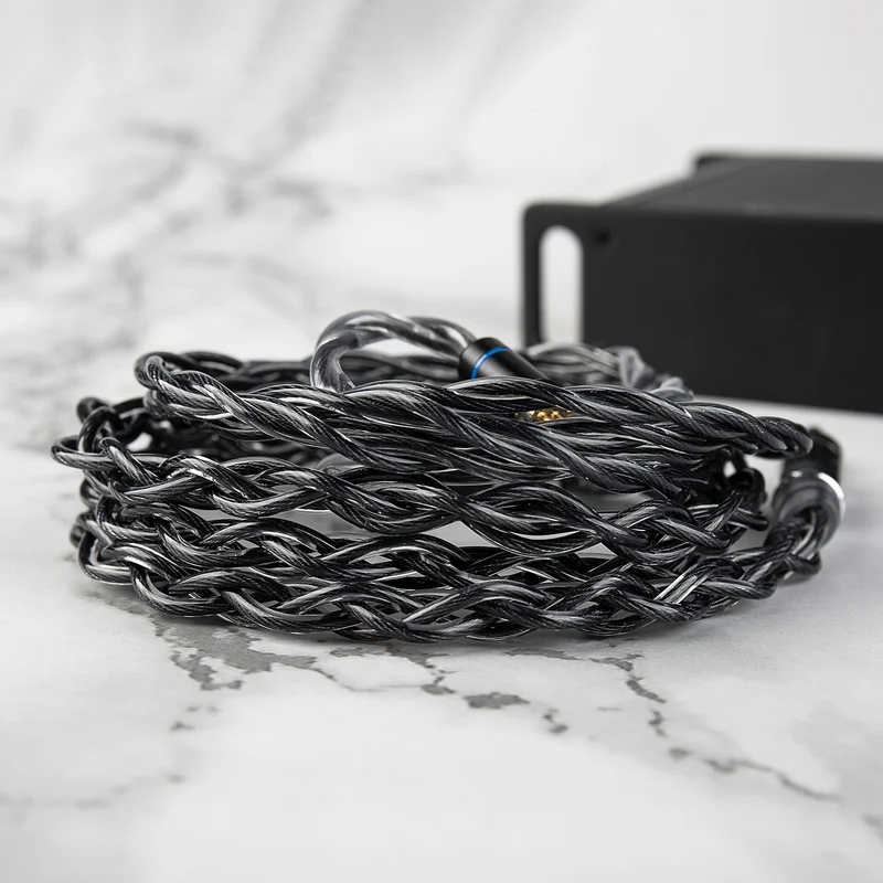 【KBEAR Obsidian】Graphene & 6N OCC Hybrid Conductor Upgraded Cable, 1.2m Long