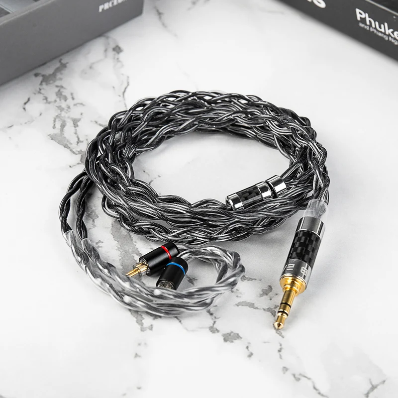 【KBEAR Obsidian】Graphene & 6N OCC Hybrid Conductor Upgraded Cable, 1.2m Long