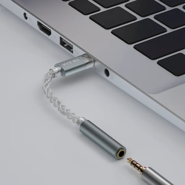 【KBEAR Moondust KW8——Clearance】8-Strand OCC Type-C to 3.5mm Decoding Adapter, Pure HiFi Sound Quality