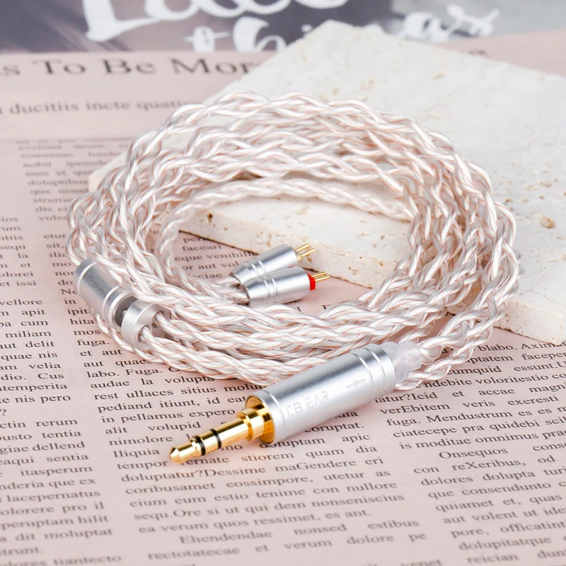 【KBEAR FunMusic——Clearance】6N Silver-plated OFC HIFI upgrade cable Earphone Cables