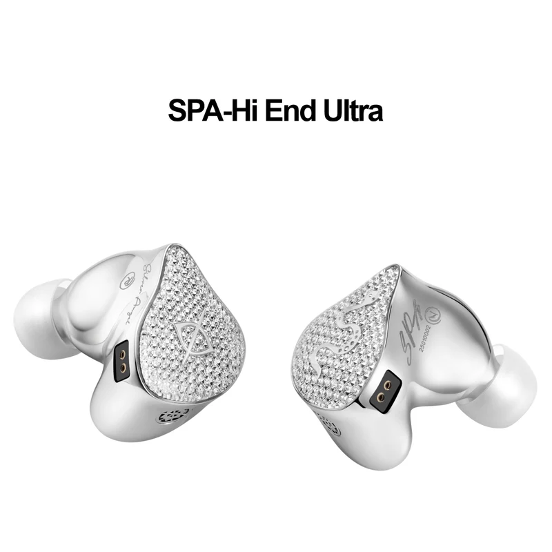 【EarAcoustic Audio SPA-Hi End Ultra】11.4mm Titanium Gold Ball Top+Silicon Crystal Edge Composite Diaphragm DD IEM Headphones