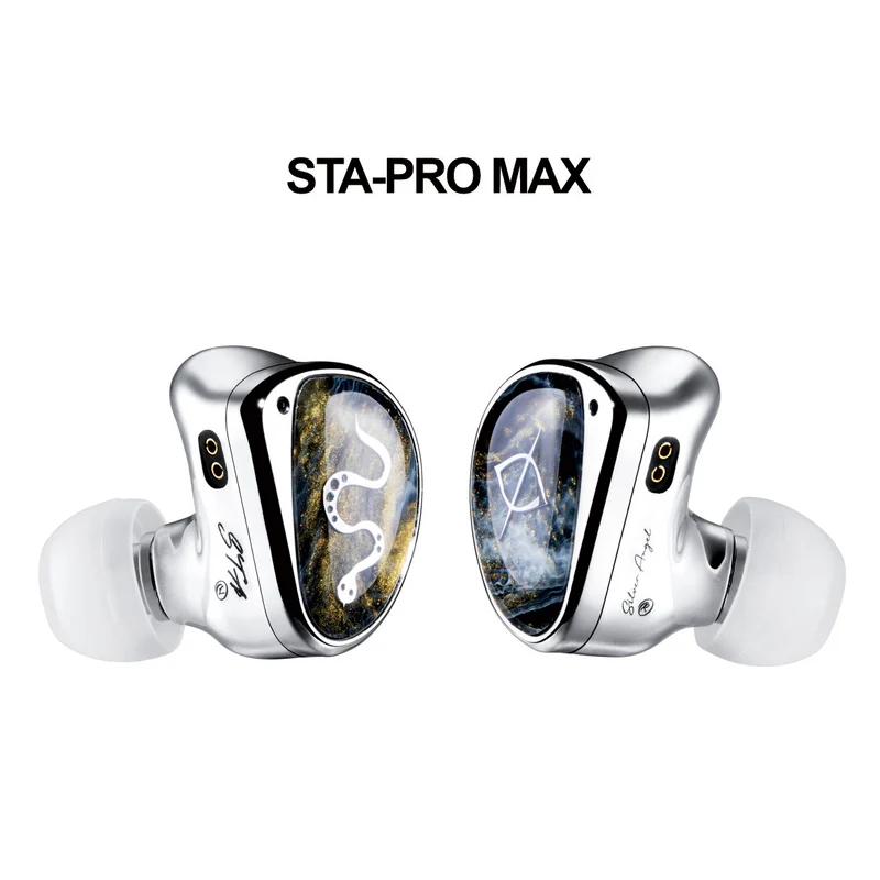 【EarAcoustic Audio STA-PRO MAX】10mm Dual Magnetic LCP Diaphragm+6mm Titanium Plated Diaphragm DD IEM Headphones