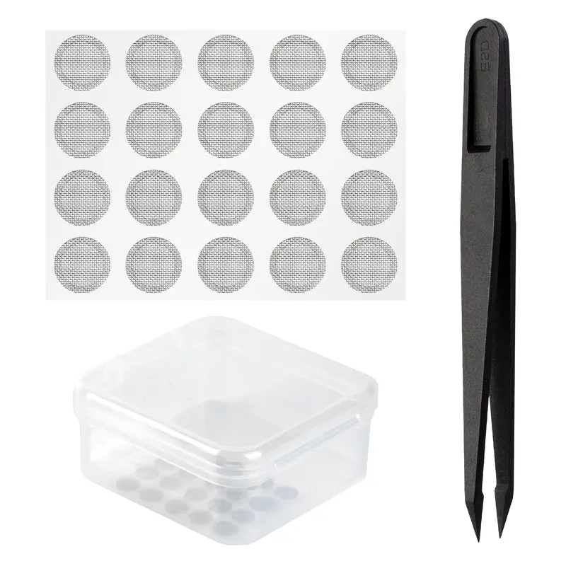 【CCZ Tuning Mesh Silver Earbuds Filters】in-Ear Headphones Protective Filter Mesh, Acoustic Mesh 10 Pairs
