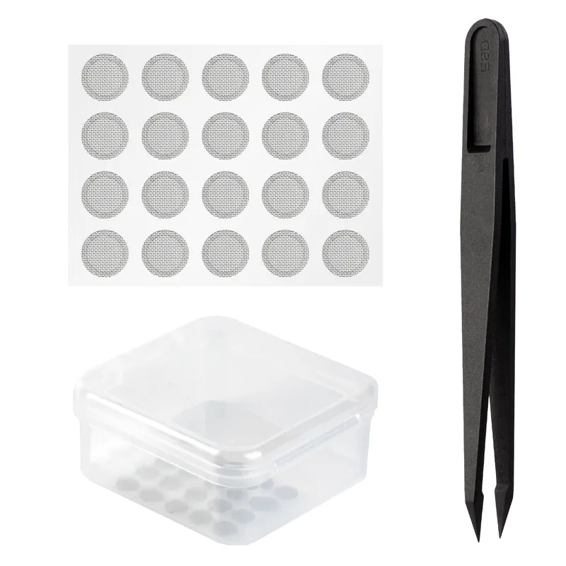 【CCZ Tuning Mesh Silver Earbuds Filters】in-Ear Headphones Protective Filter Mesh, Acoustic Mesh 10 Pairs