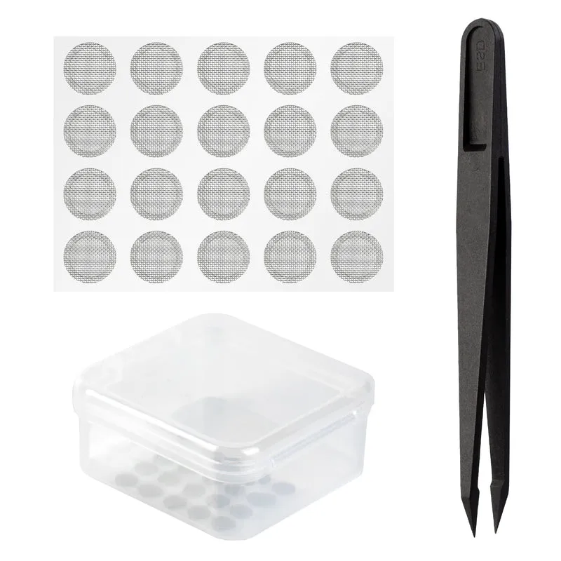 【CCZ Tuning Mesh Silver Earbuds Filters】in-Ear Headphones Protective Filter Mesh, Acoustic Mesh 10 Pairs