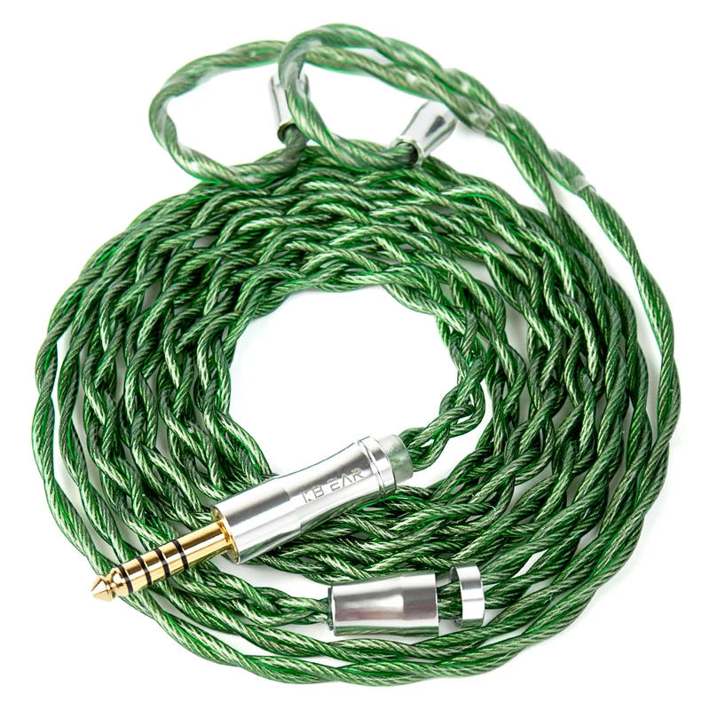 【KBEAR AegisWire】High-purity Silver-plated OFC HiFi headphone Upgrade Cable 3.5mm 4.4mm, 1.2m Long