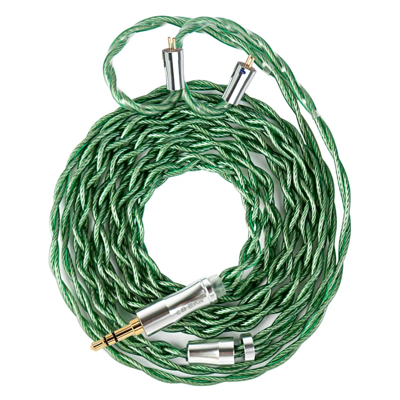 【KBEAR AegisWire】High-purity Silver-plated OFC HiFi headphone Upgrade Cable 3.5mm 4.4mm, 1.2m Long