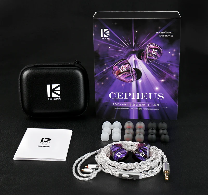 【KBEAR Cepheus KB16】Upgraded 2DD+6BA Hybird Drivers HiFi in ear Monitor Earphones IEM