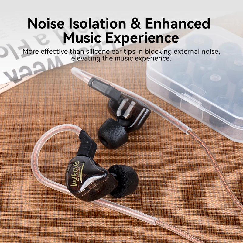 【KBEAR KF01】Memory Foam Eartips, Comfortable Fit, Enjoy Every Moment of Music