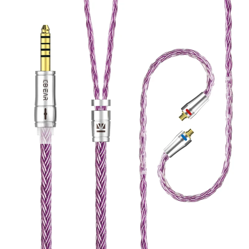 【KBEAR ST18】16-Core Oxygen-free Copper Silver-plated Upgraded Cable 1.2M Long
