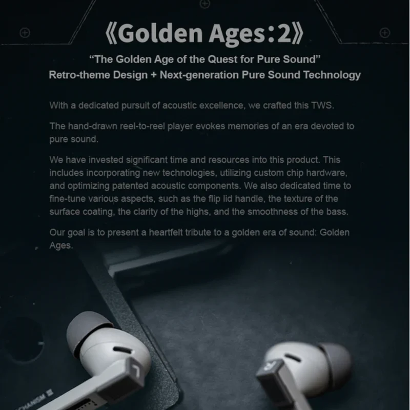 MOONDROP Golden Ages 2 Planar Driver True Wireless Earbuds
