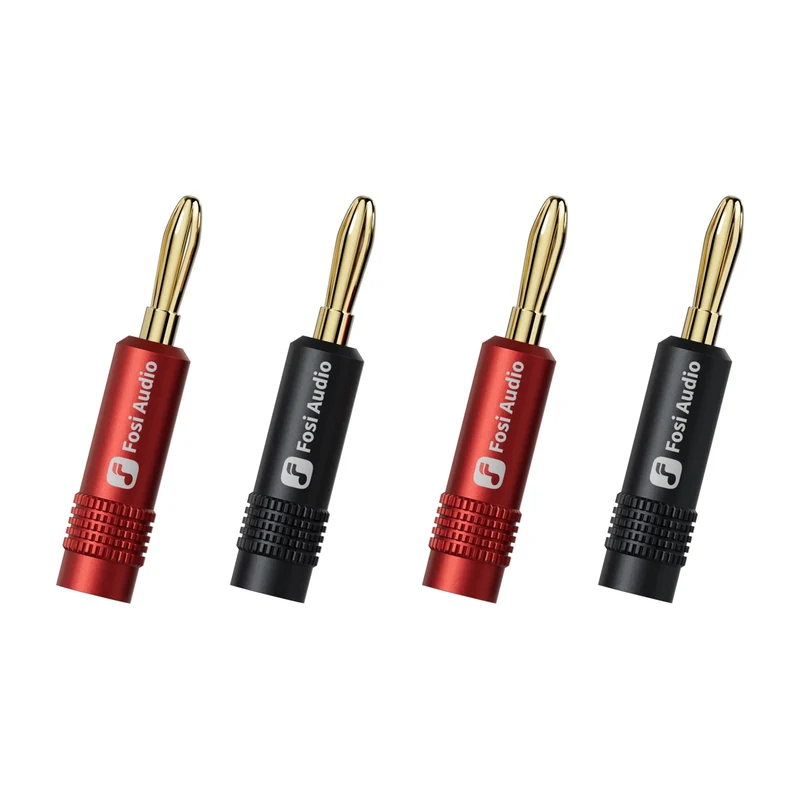Fosi Audio Speaker Banana Plugs - 2 Pairs