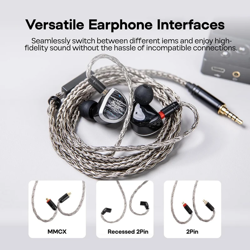 TRIPOWIN Zonie Upgrade Cable With Microphone For IEMS
