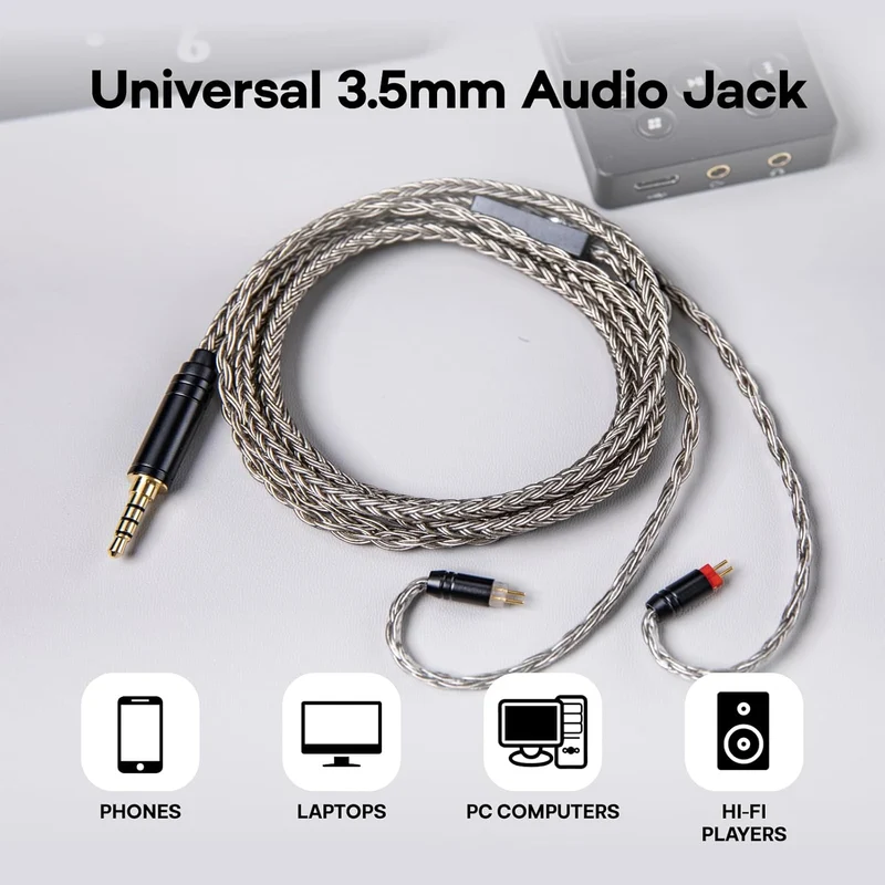 TRIPOWIN Zonie Upgrade Cable With Microphone For IEMS