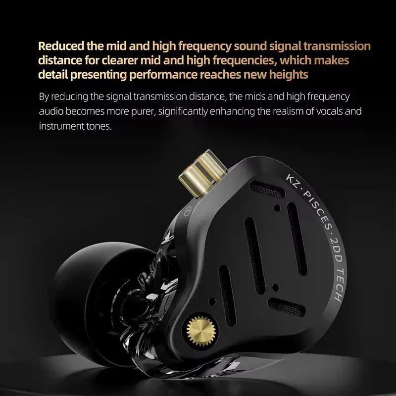 KZ Pisces 2DD IEM With Mic
