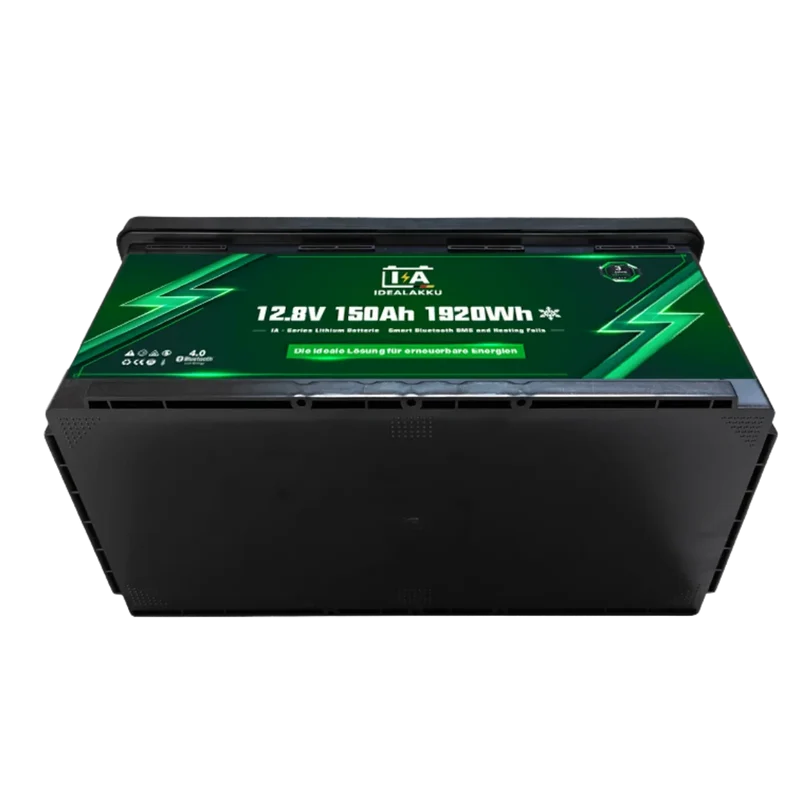 Batterie LiFePO4 12.8V 150Ah (1920Wh) IDEALAKKU IA-12-150H – Chauffage intégré & Bluetooth