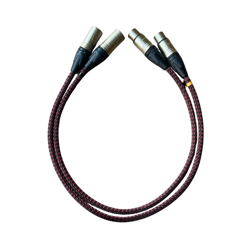 EarAudio Premium 3 Pin XLR Male To 3 Pin XLR Female Interconnects Cable
