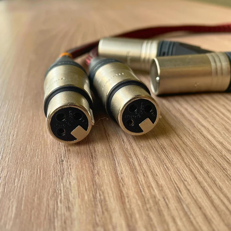 EarAudio Premium 3 Pin XLR Male To 3 Pin XLR Female Interconnects Cable