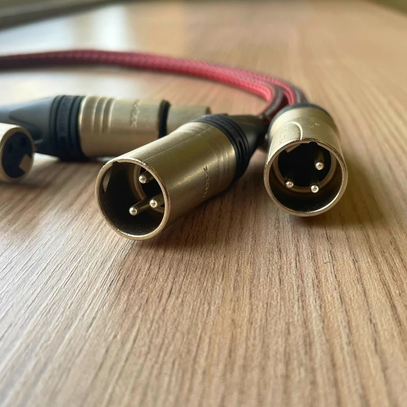 EarAudio Premium 3 Pin XLR Male To 3 Pin XLR Female Interconnects Cable