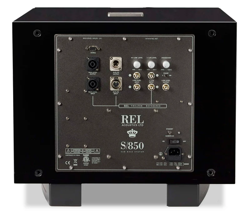 REL S/850 | Caisson de basses 850 Watts Classe D HP de graves de 12''