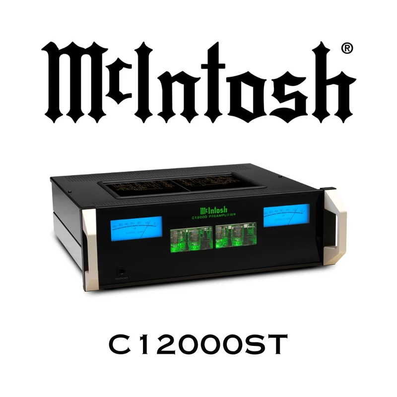 McIntosh C12000 - Préamplificateur stéréo section audio/contrôle séparées, 2 entrées phonos