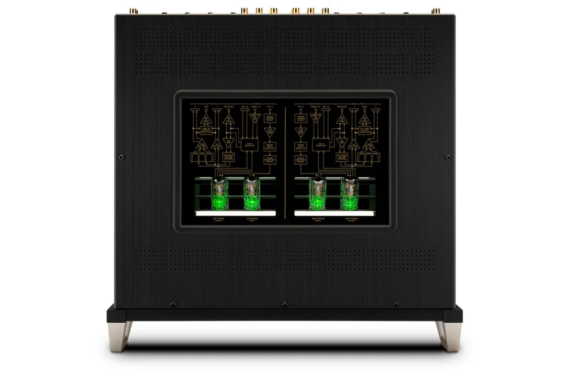 McIntosh C12000 - Préamplificateur stéréo section audio/contrôle séparées, 2 entrées phonos