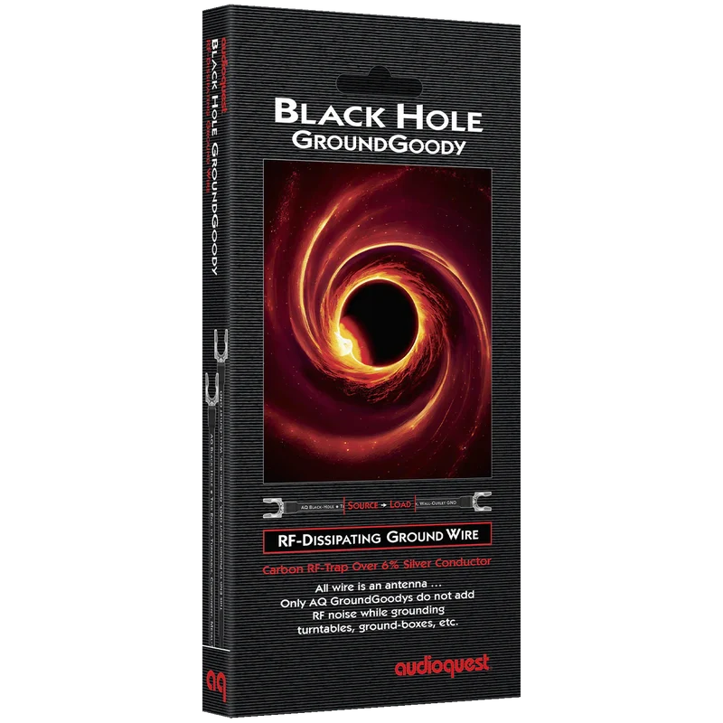 Audioquest Black Hole GroundGoody | Fil de terre dissipant les RF 1.5M (5')