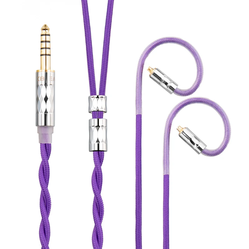 【KBEAR ST5——Clearance】4N Pure Silver + 4N OFC Mixed Upgraded Cable 1.2m Long