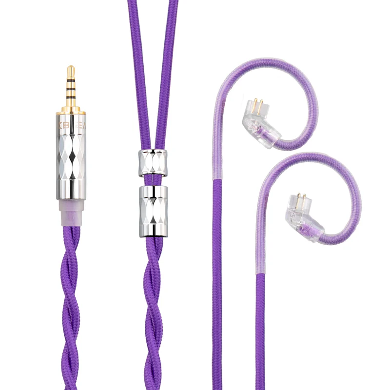 【KBEAR ST5——Clearance】4N Pure Silver + 4N OFC Mixed Upgraded Cable 1.2m Long