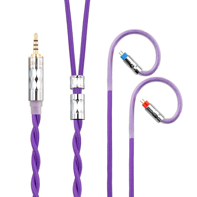 【KBEAR ST5——Clearance】4N Pure Silver + 4N OFC Mixed Upgraded Cable 1.2m Long