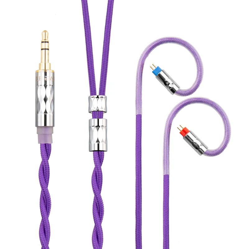 【KBEAR ST5——Clearance】4N Pure Silver + 4N OFC Mixed Upgraded Cable 1.2m Long