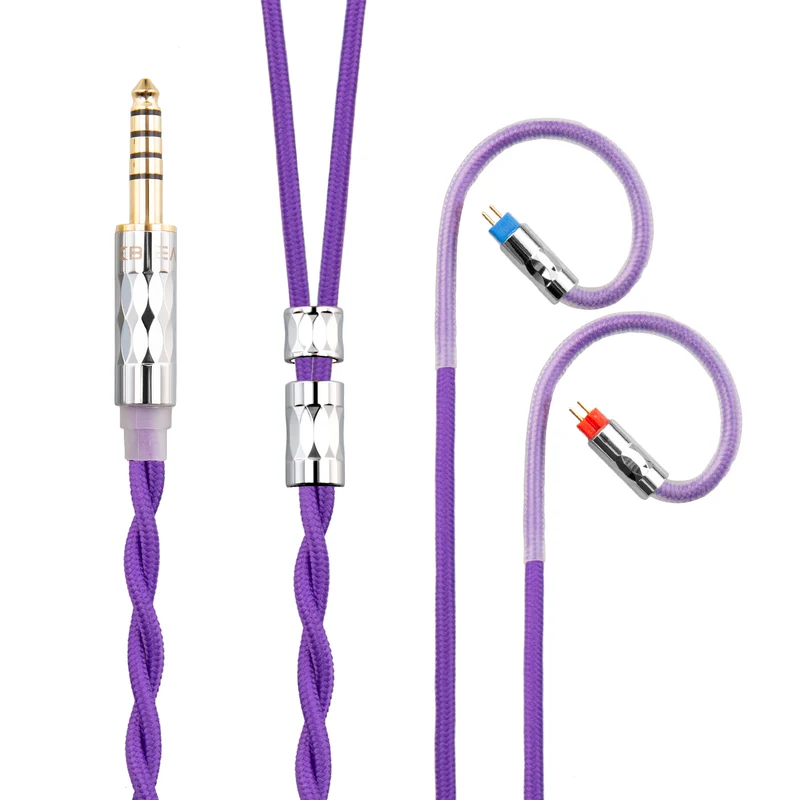【KBEAR ST5——Clearance】4N Pure Silver + 4N OFC Mixed Upgraded Cable 1.2m Long