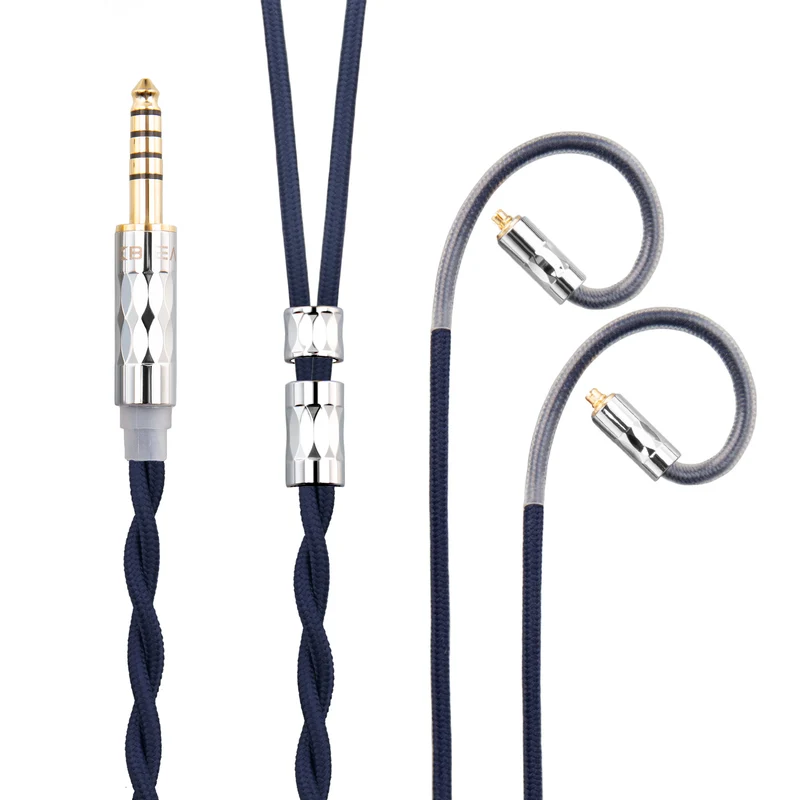 【KBEAR ST5——Clearance】4N Pure Silver + 4N OFC Mixed Upgraded Cable 1.2m Long