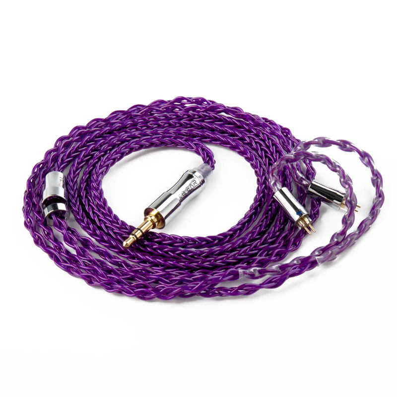【KBEAR Enma——Clearance】 OFC Upgraded Cable 8-core Litz structure Purple 1.2m Long