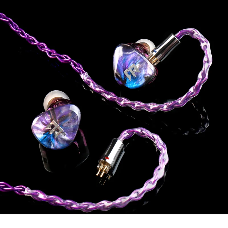 【KBEAR Enma——Clearance】 OFC Upgraded Cable 8-core Litz structure Purple 1.2m Long