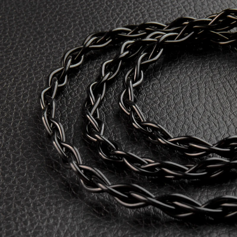 【KBEAR Black Blade——Clearance】Brass Alloy Upgrade Cable 4-core braided in Litz structure 1.2M Long