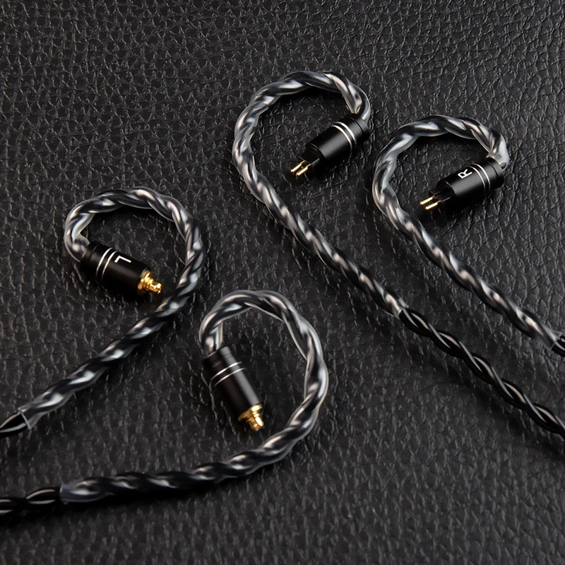 【KBEAR Black Blade——Clearance】Brass Alloy Upgrade Cable 4-core braided in Litz structure 1.2M Long