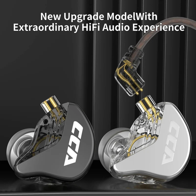 【CCA CRA】Ultra-Thin Diaphragm Dynamic Driver IEM in Ear Monitor Headphones