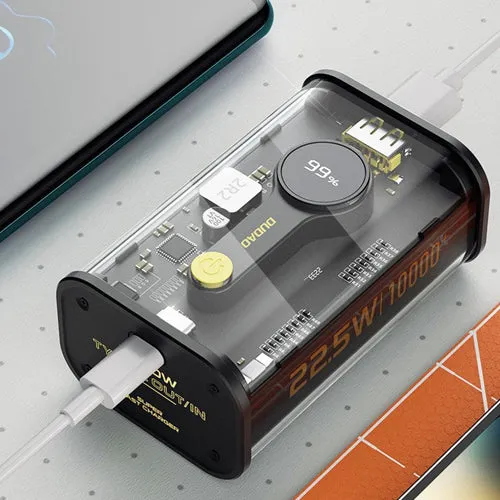 POWERBANK DUDAO 10000MAH 1XUSB-C / 1XUSB-A 22.5W PD BLACK K16