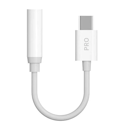 DUDAO AUDIO ADAPTER HEADPHONE ADAPTER FROM USB TYPE C TO MINI JACK 3.5 MM WHITE L16CPRO WHITE