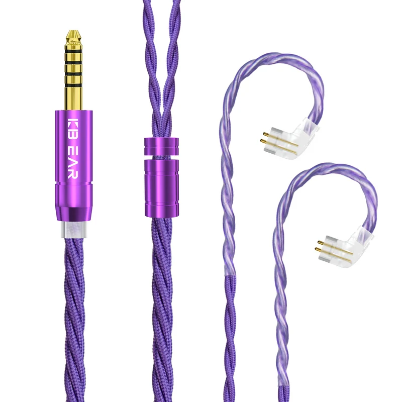 【KBEAR ST19——Clearance】4-Core 5N OFC Upgrade Cable for IEM Earphones
