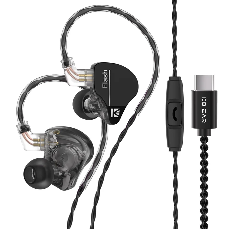【KBEAR Flash——Clearance】1DD 1BA Hybrid in ear Monitors Headphones IEM Earphones