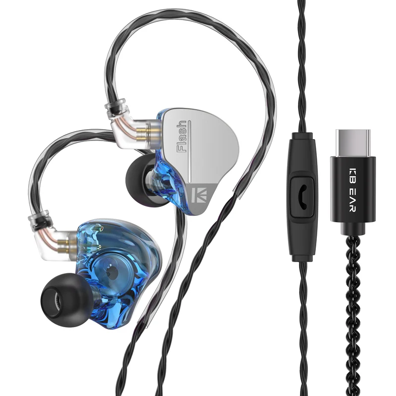 【KBEAR Flash——Clearance】1DD 1BA Hybrid in ear Monitors Headphones IEM Earphones
