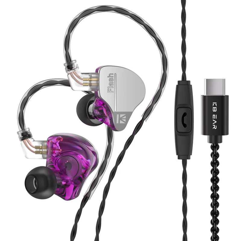 【KBEAR Flash——Clearance】1DD 1BA Hybrid in ear Monitors Headphones IEM Earphones