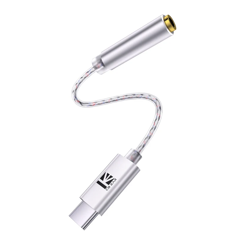 【KBEAR TC12——Clearance】Type-C to 3.5mm Earphone Adapter, HIFI Sound Quality, Easy Connection