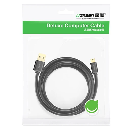 CÂBLE UGREEN USB - MINI USB 480 MBPS 1.5M NOIR US132 10355
