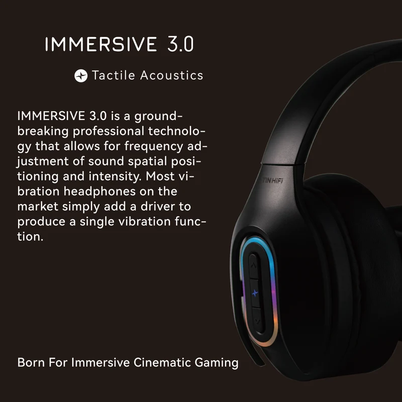 【TINHIFI CHRONOS】40MM Titanium-coated Dynamic Drivers Immersive Movie Games Headsets