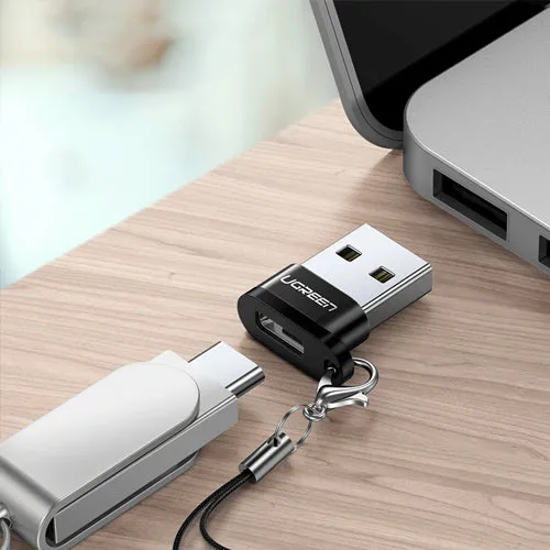 USB C FEMALE - USB MALE ADAPTER UGREEN US280 - BLACK